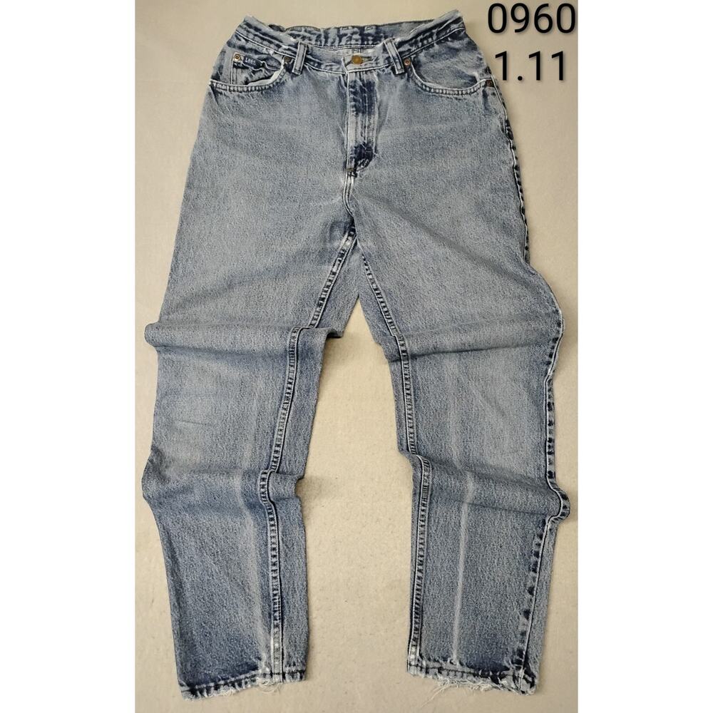 Lees (10) Women's Vintage High Rise Straight Blue Denim Jeans